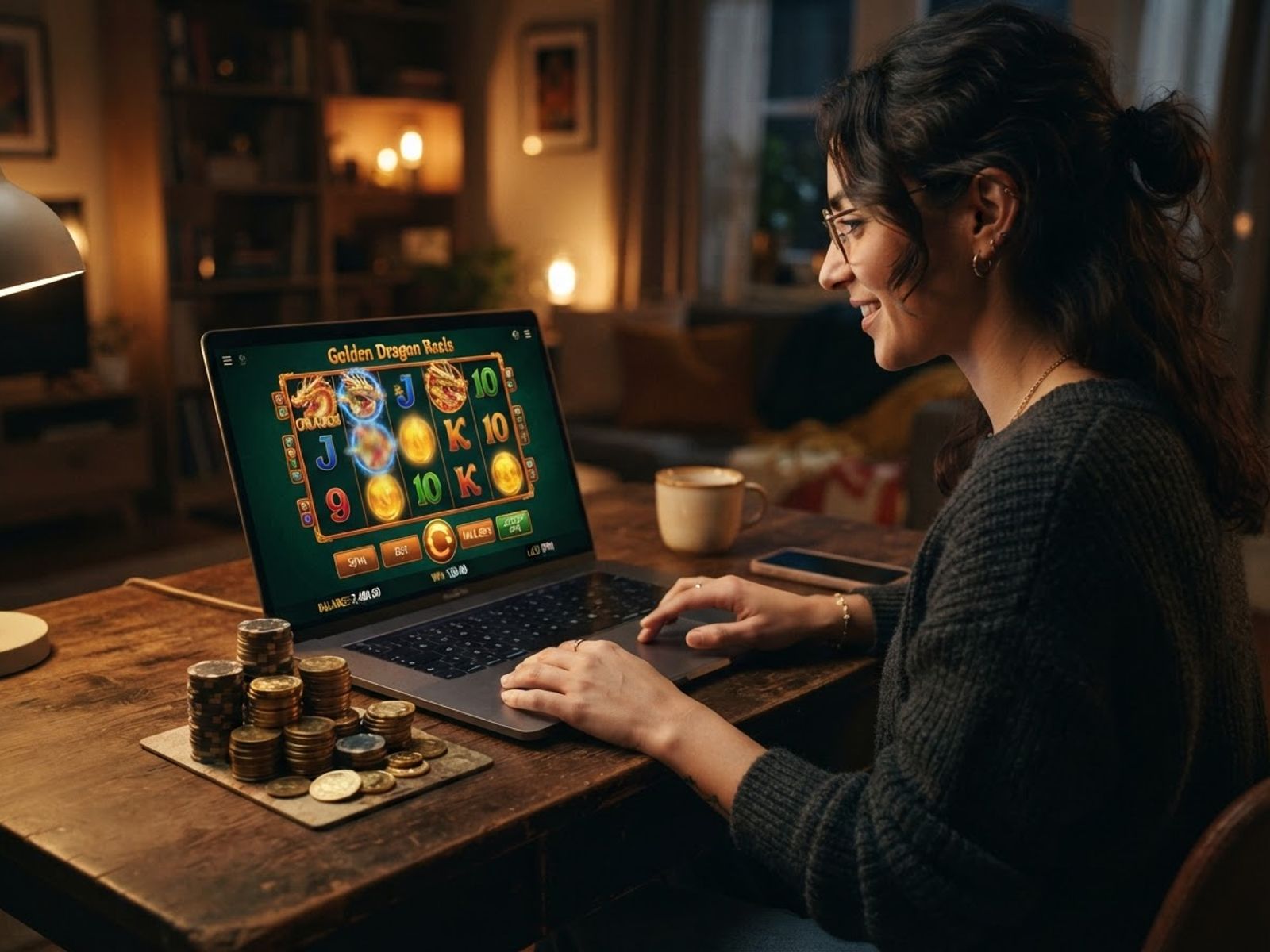 Joueuse connectée à son compte WESTACE sur un ordinateur portable